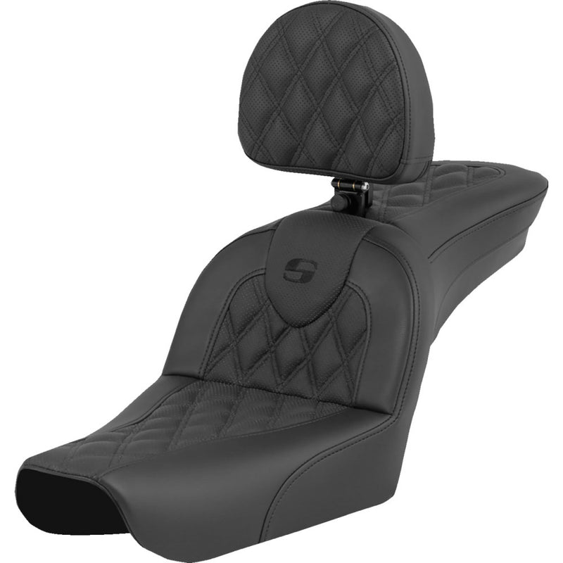 Saddlemen Roadsofa Lattice Stitch Zadel voor Harley