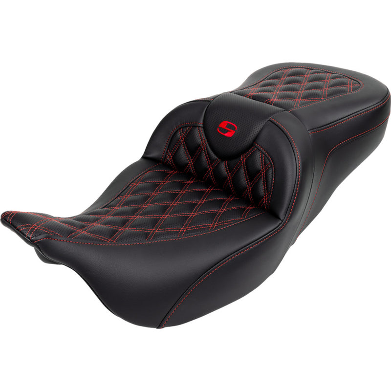 Saddlemen Roadsofa Lattice Stitch Zadel voor Harley
