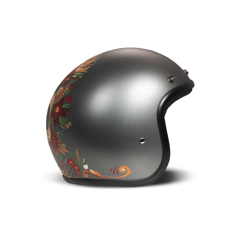 DMD Retro grafische open motorhelm