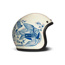 DMD Retro grafische open motorhelm