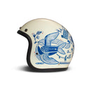 DMD Retro grafische open motorhelm