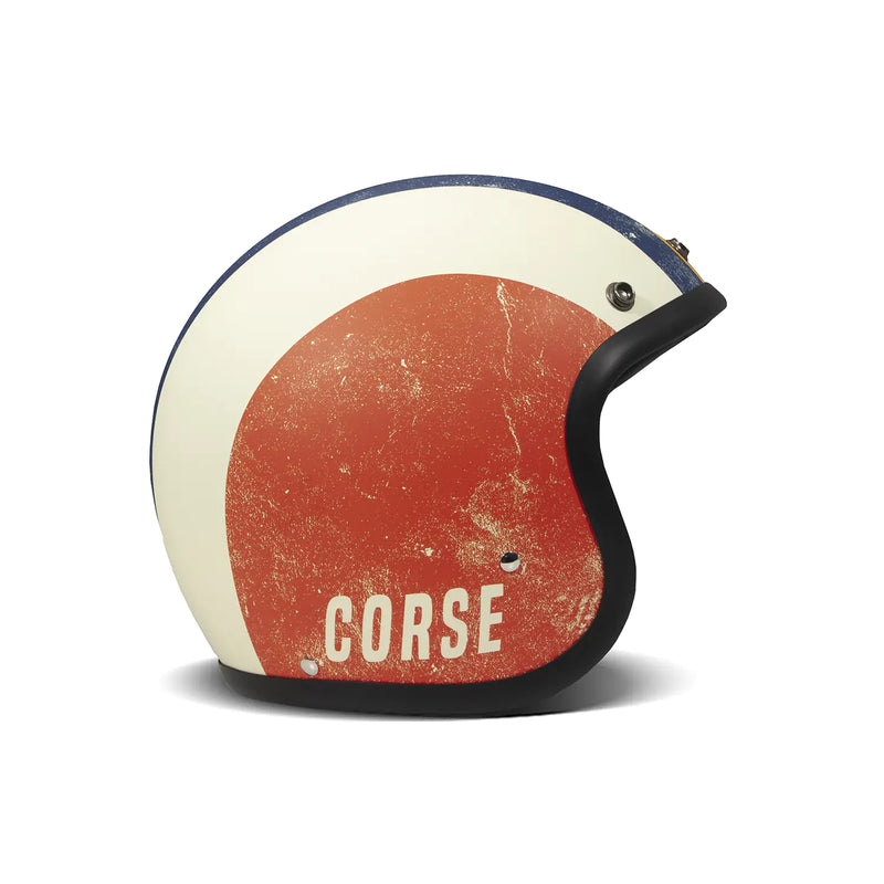 DMD Retro grafische open motorhelm
