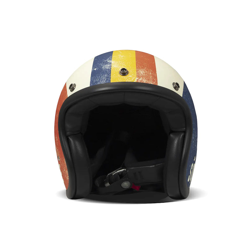 DMD Retro grafische open motorhelm