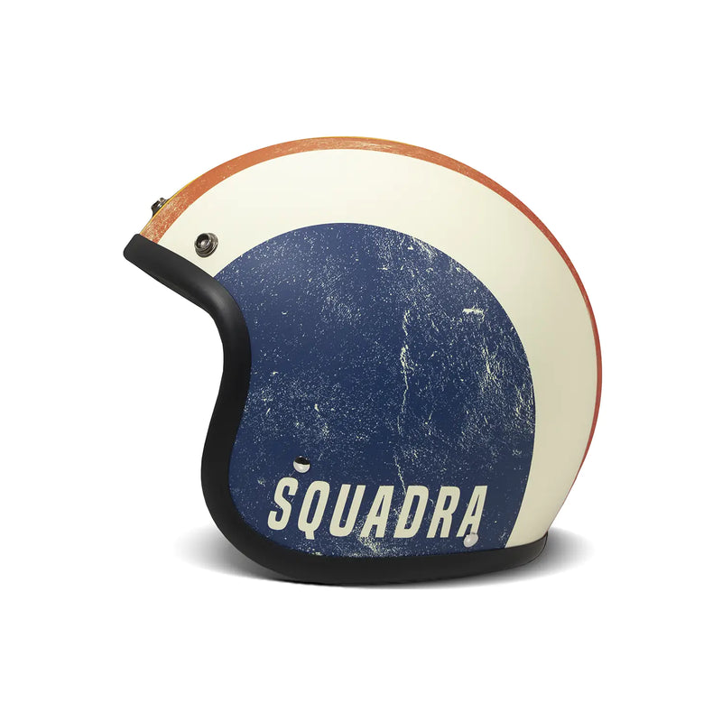 DMD Retro grafische open motorhelm