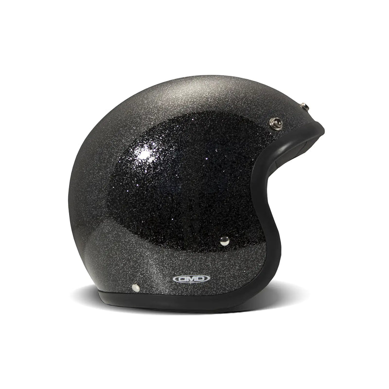 DMD Retro metallic open motorhelm