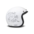 DMD Retro grafische open motorhelm