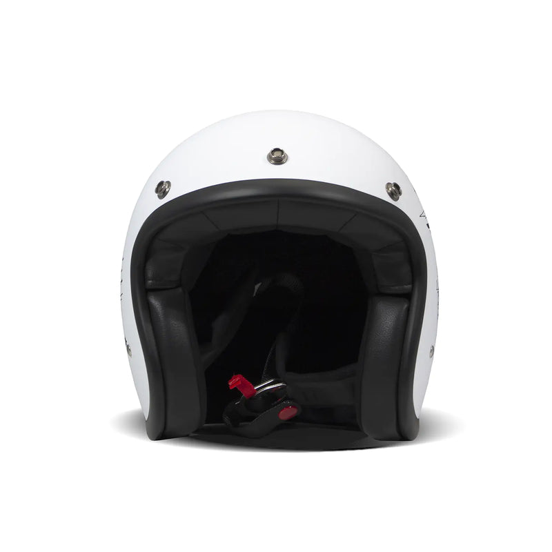 DMD Retro grafische open motorhelm