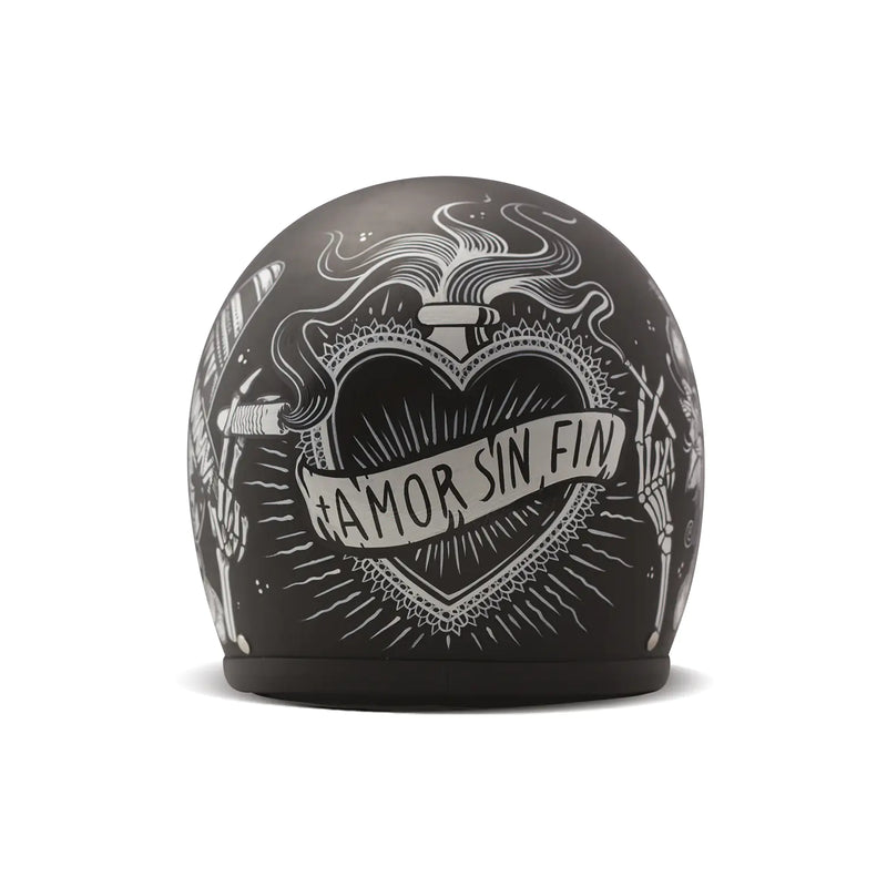 DMD Retro grafische open motorhelm