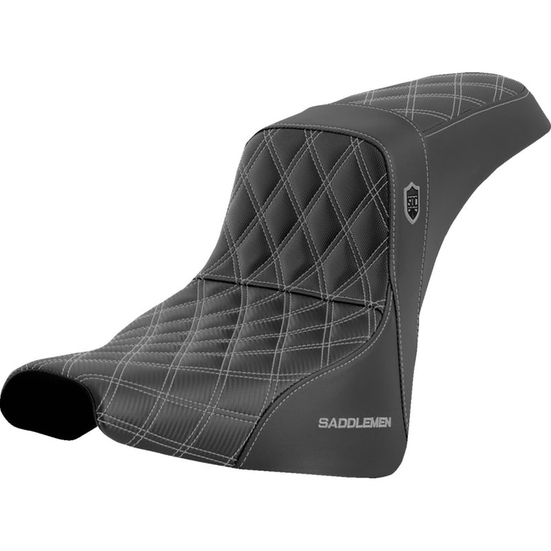 Saddlemen Pro SDC Performance Gripper Lattice Stitch Zadel voor Harley