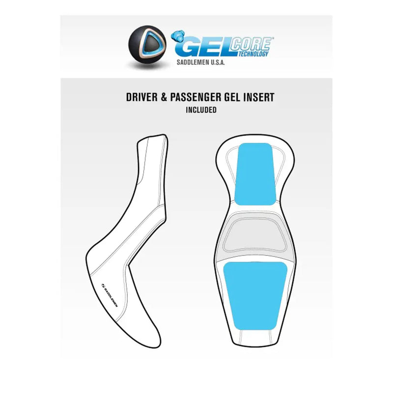 Saddlemen Klockwerks Pro Series Zadel voor Indian