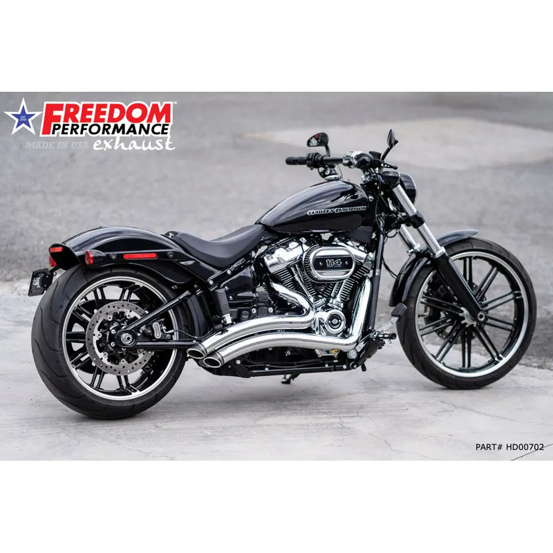 Freedom Performance Sharp Curve Radius Slash Cut Uitlaat voor Harley