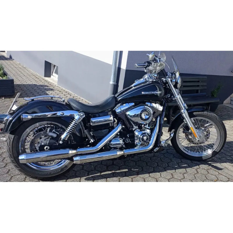 Miller Nebraska Euro 3/4 Slip-On Geluiddempers voor Harley