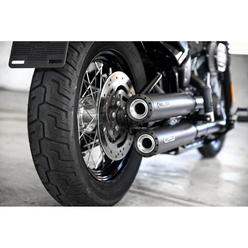 Miller Onafhankelijkheid Euro 4 Slip-On Dempers voor Harley