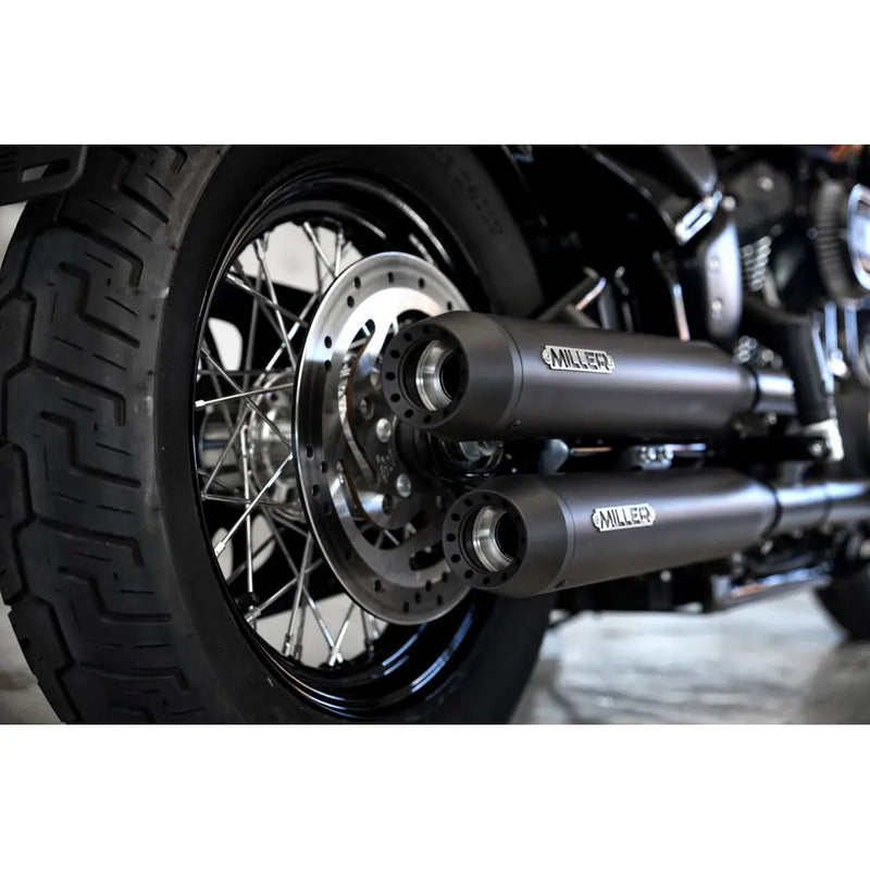 Miller Onafhankelijkheid Euro 4 Slip-On Dempers voor Harley