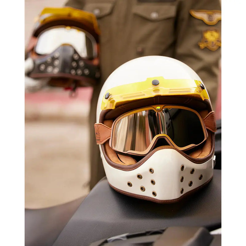 By City The Rock Retro Motorcross Helm