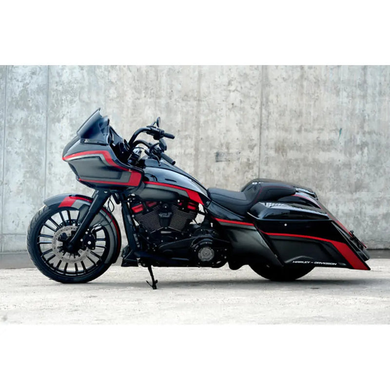 Tommy & Sons Magnus 7" Opgespannen Zadeltas Bodies voor Harley