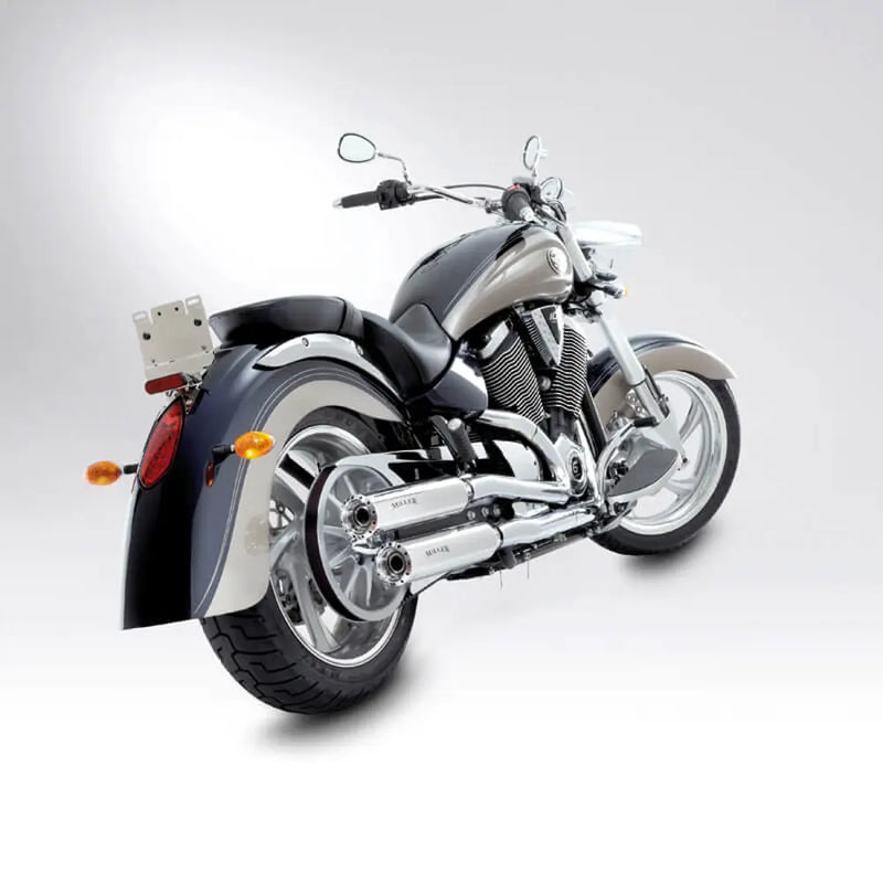 Miller California II Euro 3 Slip-On Geluiddempers voor Victory