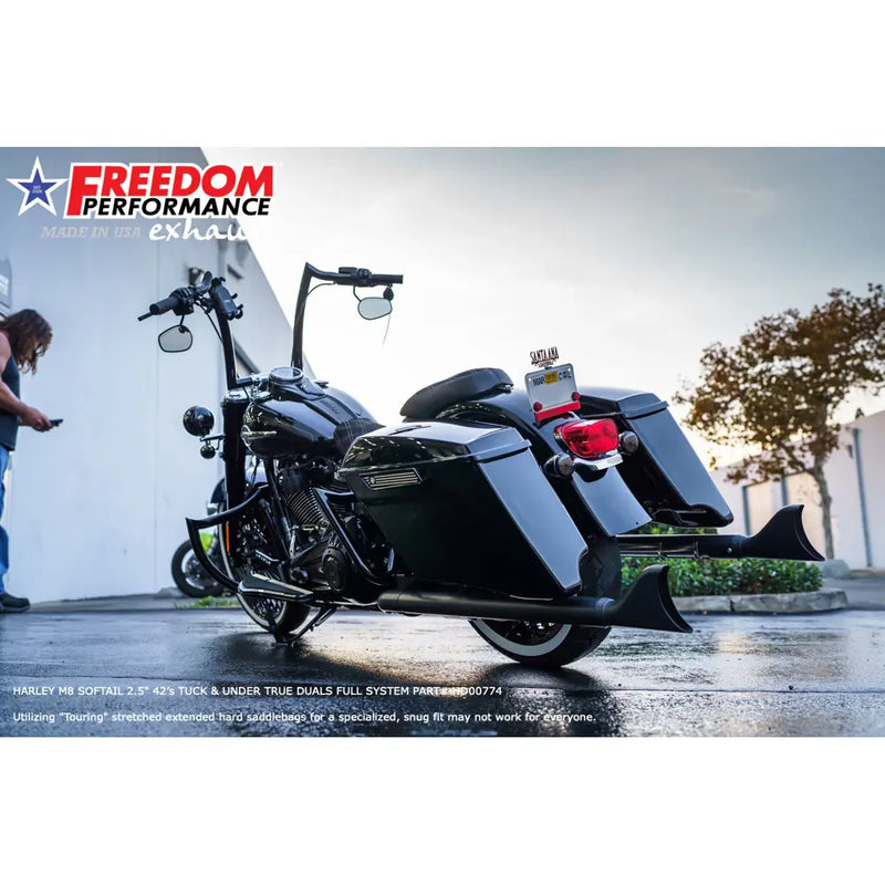 Freedom Performance Sharktail True Duals Uitlaat voor Harley