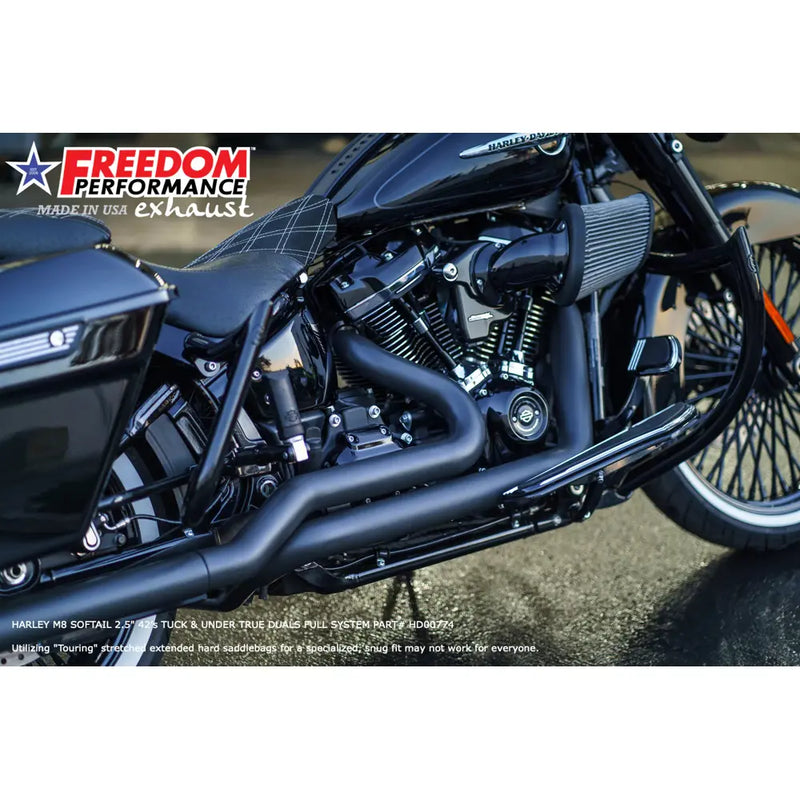 Freedom Performance Sharktail True Duals Uitlaat voor Harley