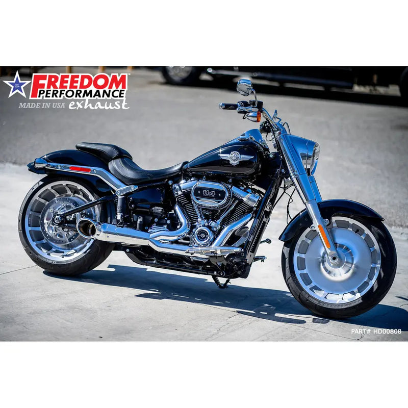 Freedom Performance Shorty Turn Out 2-into-1 Uitlaat voor Harley