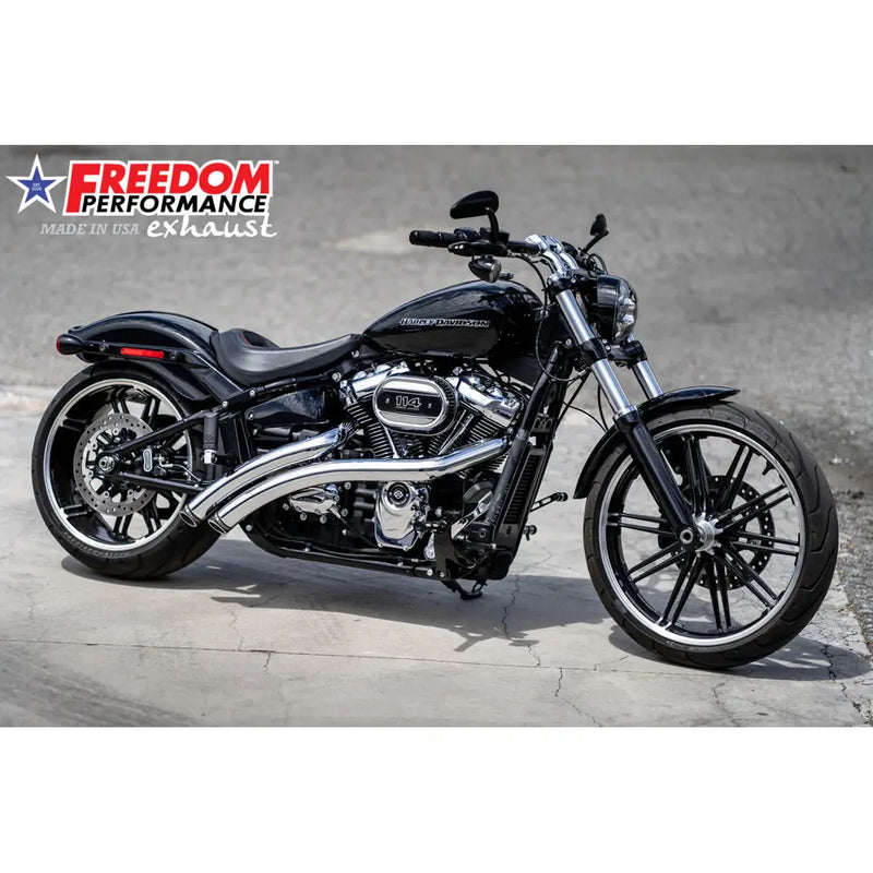 Freedom Performance Radical Radius Slash Cut Uitlaat voor Harley