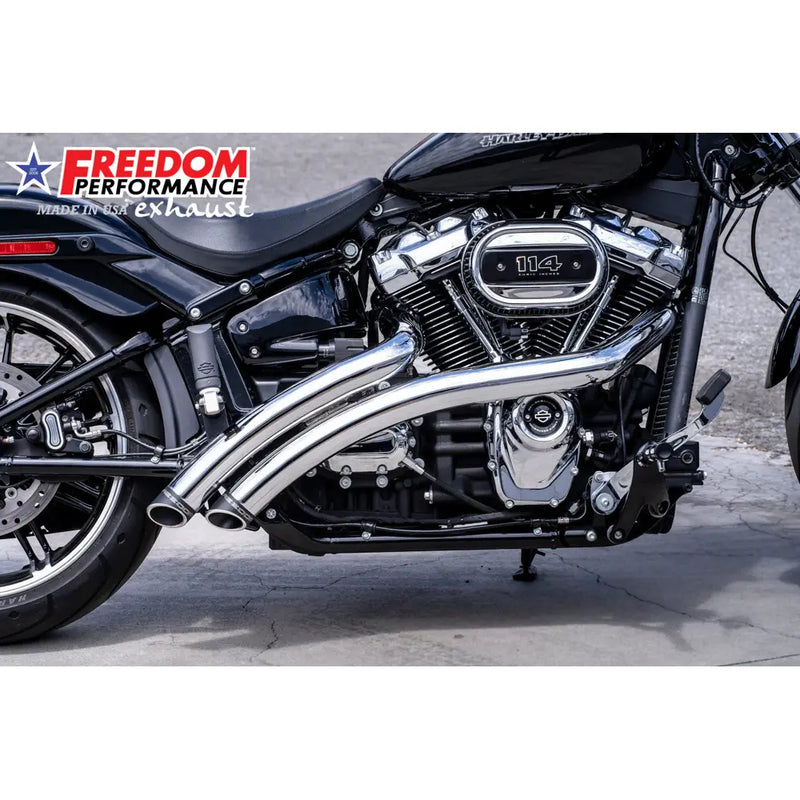 Freedom Performance Radical Radius Slash Cut Uitlaat voor Harley