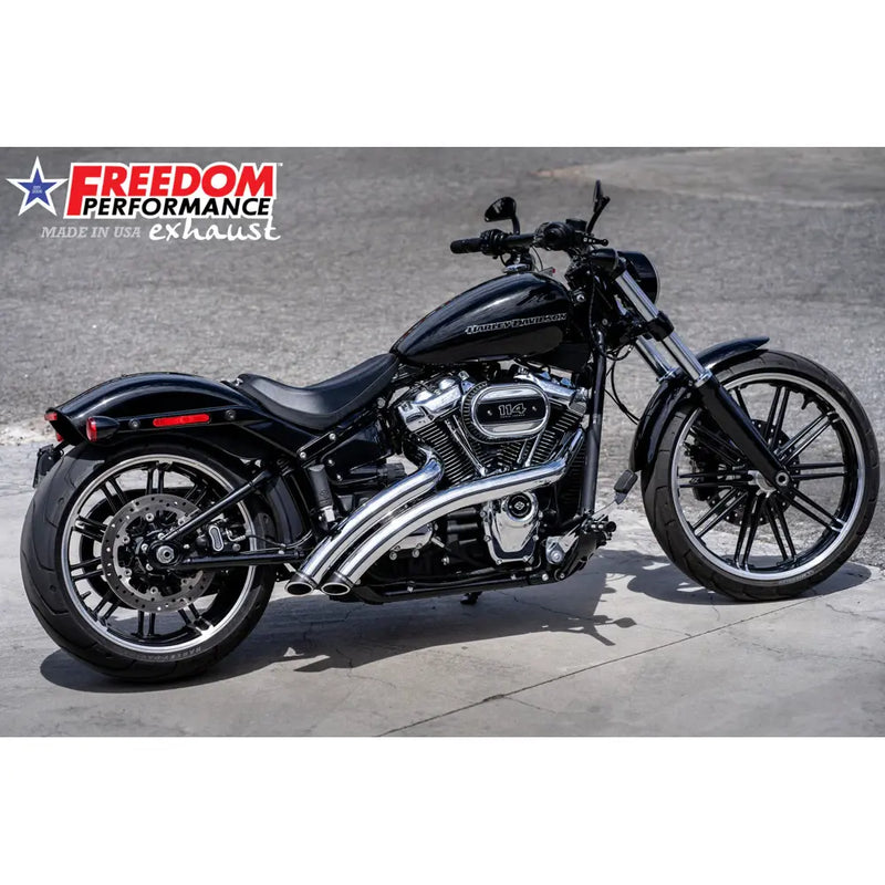 Freedom Performance Radical Radius Slash Cut Uitlaat voor Harley