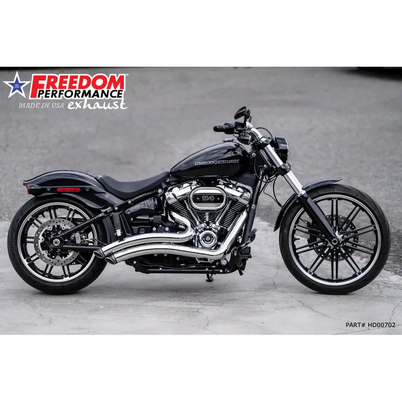 Freedom Performance Sharp Curve Radius Slash Cut Uitlaat voor Harley