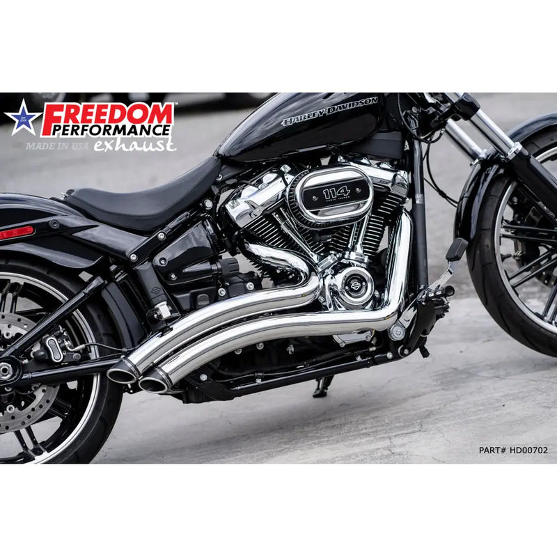 Freedom Performance Sharp Curve Radius Slash Cut Uitlaat voor Harley