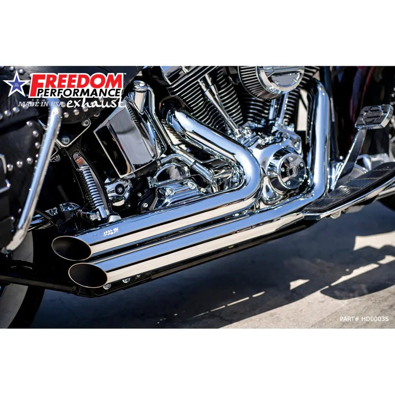 Freedom Performance Amendement Side Slash Uitlaat voor Harley