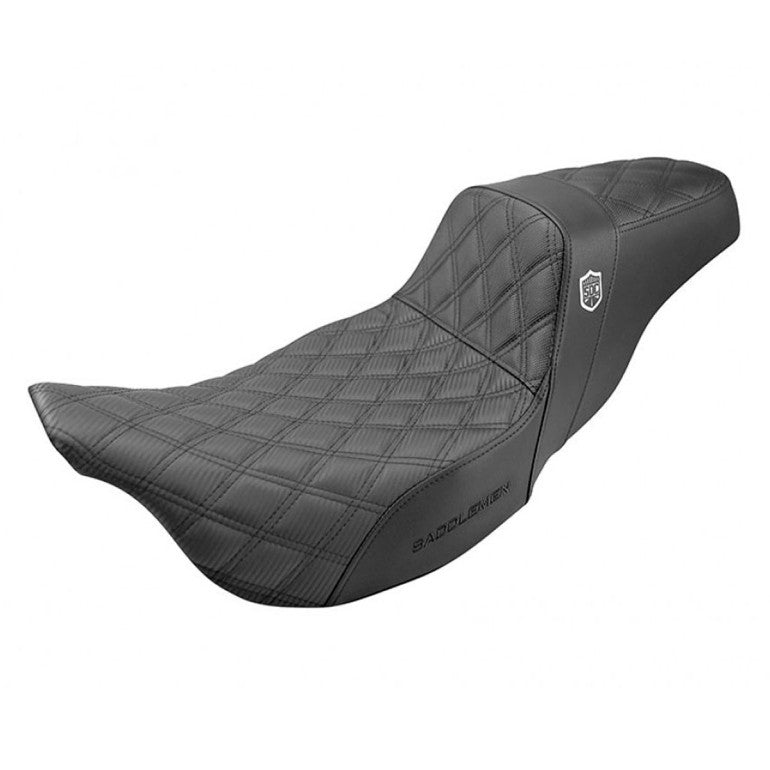 Saddlemen Pro SDC Performance Gripper Lattice Stitch Zadel voor Harley