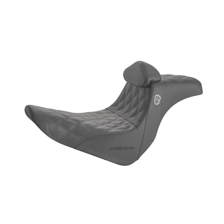 Saddlemen Pro SDC Performance Gripper Lattice Stitch Zadel voor Harley
