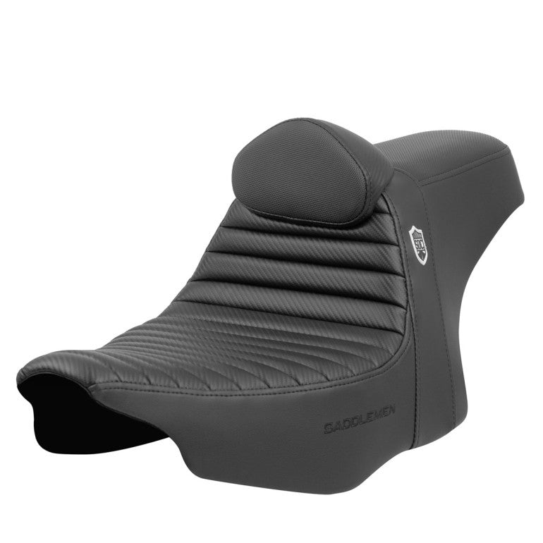 Saddlemen Pro SDC Performance Gripper Tuck-n-Roll Zadel voor Harley