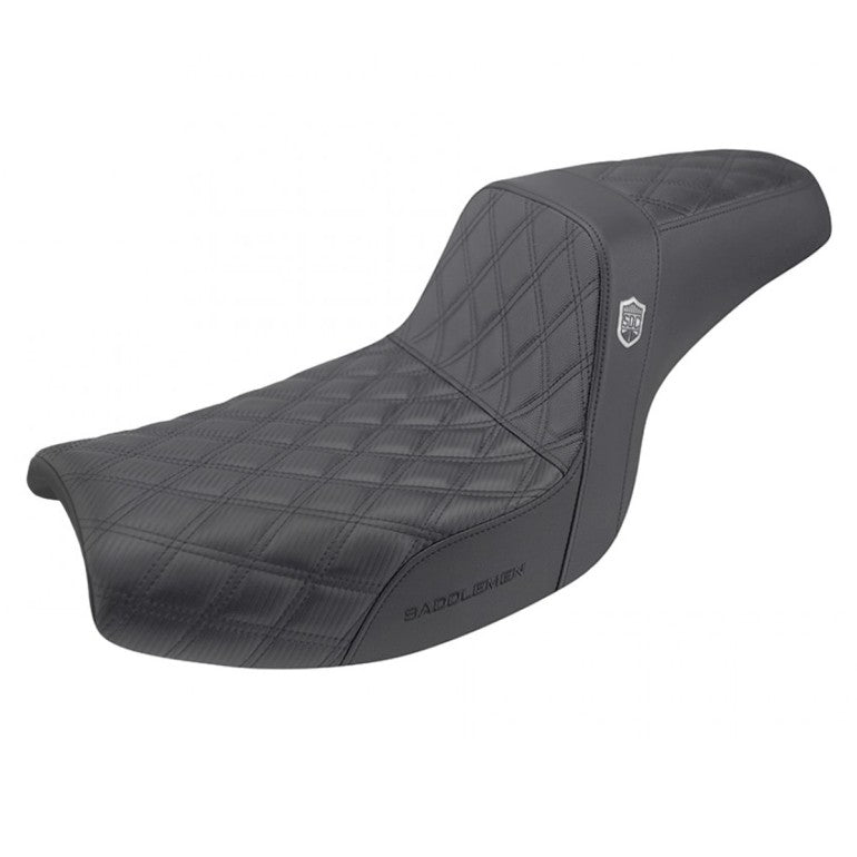 Saddlemen Pro SDC Performance Gripper Lattice Stitch Zadel voor Harley