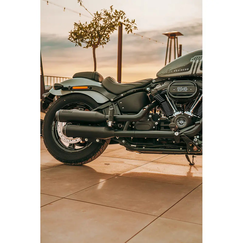 Zwarte Eend Bombardier EC Euro Approved Slip-On Mufflers voor Harley