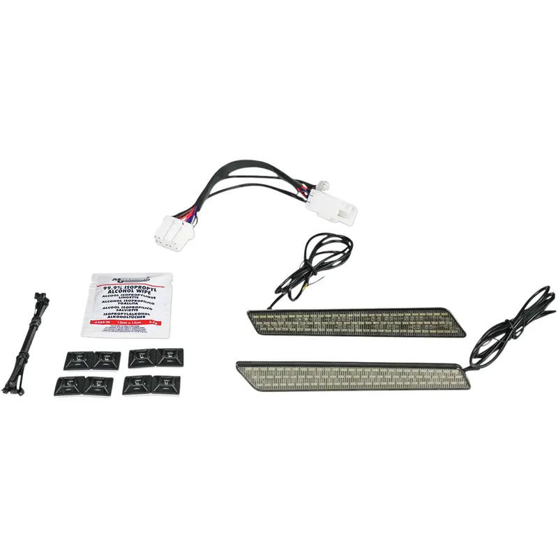 Custom Dynamics LED-verlichting met dubbele intensiteit voor zadeltasvergrendeling voor Harley