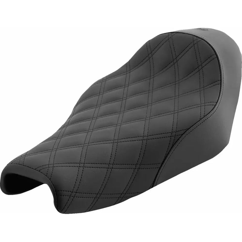 Zadelmakers Renegade Lattice Stitch Solo Zadel Voor Harley