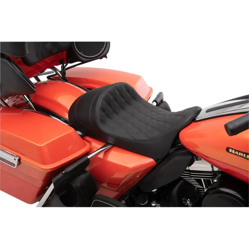 Drag Specialties EZ-ON laag profiel solo-zadel voor Harley