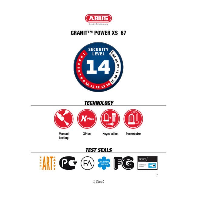 Abus Granit Power XS 67 Padlock