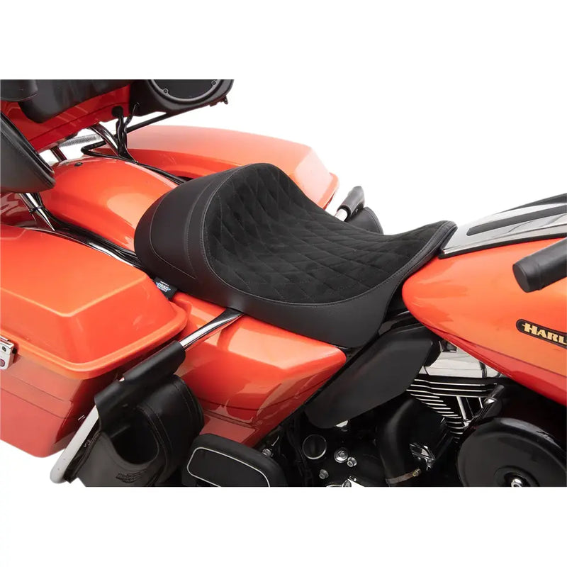 Drag Specialties EZ-ON laag profiel solo-zadel voor Harley