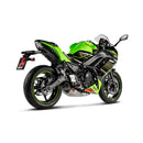 Akrapovic Racing Line Exhaust System for Kawasaki 17-20 Ninja 650 (2-into-1 header with titanium muffler / carbon end cap) (Read note) (S-K6R12-HEGEHT)  - Customhoj