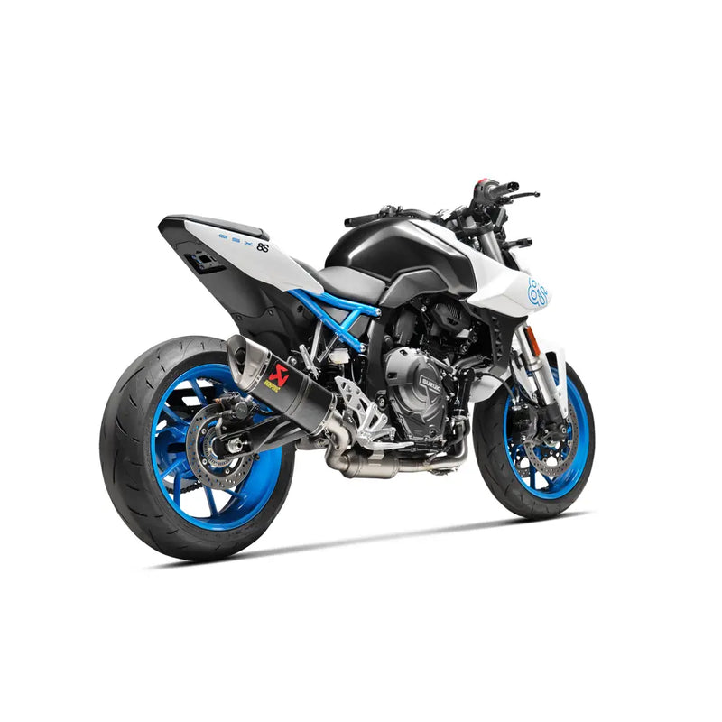 Akrapovic Racing Line Exhaust System for Suzuki 22-24 GSX-8S (2-into-1 header with carbon muffler / titanium end cap) (Race only) (S-S8R1-EEC)  - Customhoj