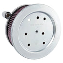Arlen Ness Stage 1 Big Sucker Round Air Cleaner for Harley 16-22 Sportster XL Forty Eight, Seventy Two, Iron with OEM round air cleaner cover / Chrome  - Customhoj