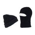 Army Surplus Balaclava Watch Cap 2in1 Black  - Customhoj