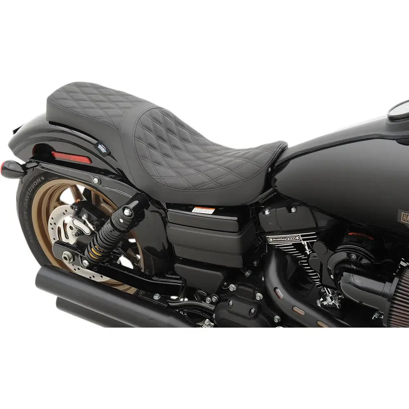 Drag Specialties Predator 2-Up-zadel voor Harley