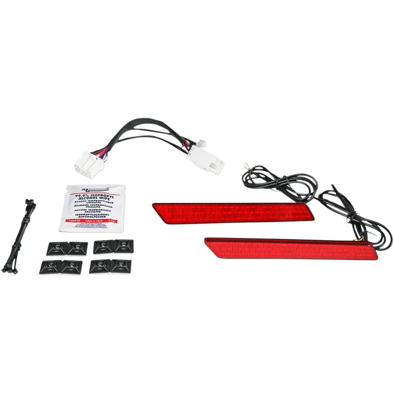 Custom Dynamics LED-verlichting met dubbele intensiteit voor zadeltasvergrendeling voor Harley