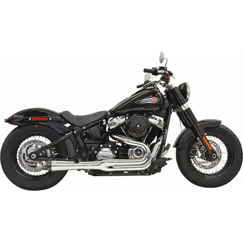 Bassani Road Rage II 2-into-1 Exhaust System for Harley 18-24 Softail FXBB Street Bob / FXFB Fat Bob / FLSL Slim / Chrome  - Customhoj