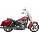 Bassani Road Rage Straight Can 2-into-1 Exhaust System for Harley 12-16 Dyna FLD / Black  - Customhoj