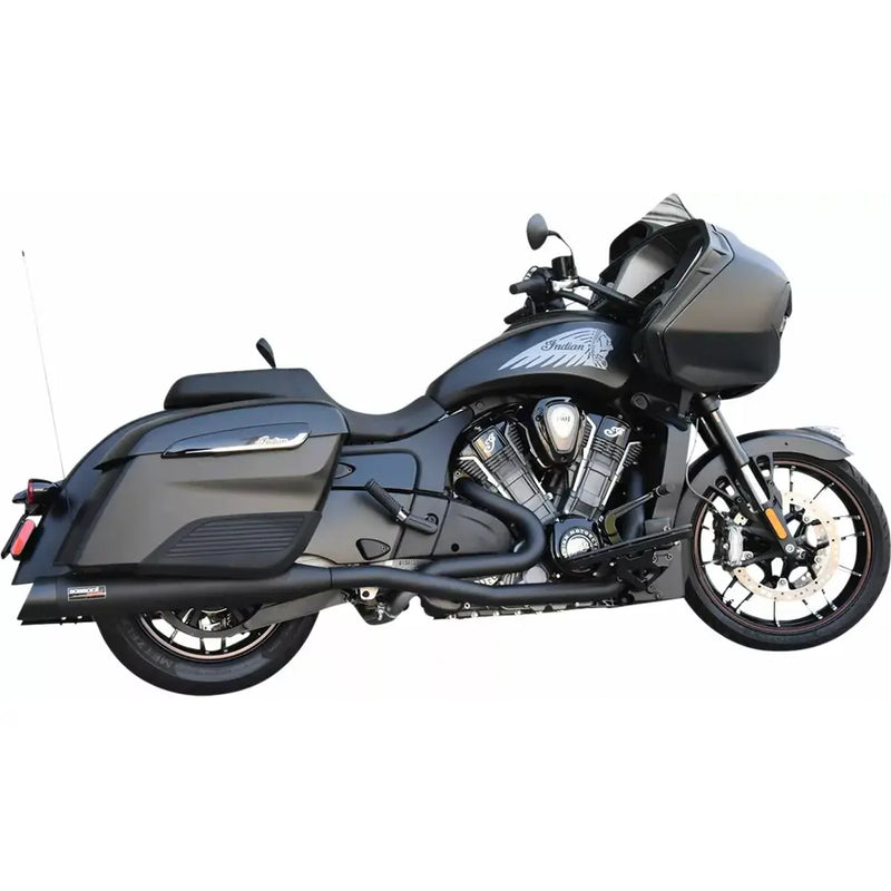 Bassani True Dual Performance Exhaust System for Indian 20-24 Challenger / Pursuit / Black  - Customhoj