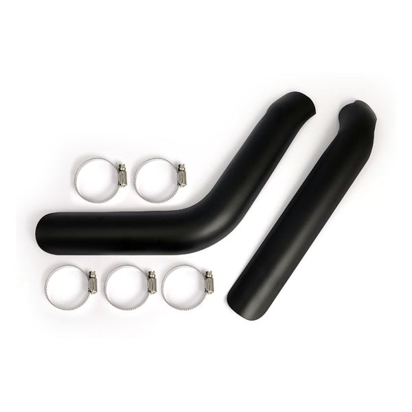 Big Twin Plain Exhaust Heat Shield Set for Harley Black / 84-09 Softail  - Customhoj